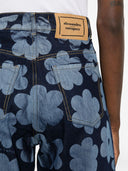 Bedruckte Denim-Jeans von Alessandro Enriquez