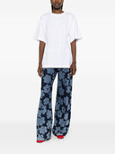 Bedruckte Denim-Jeans von Alessandro Enriquez