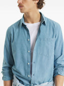 Camicia in cotone con volpe profilo Maison Kitsune