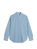 Camicia in cotone con volpe profilo Maison Kitsune