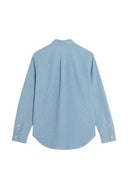 Camicia in cotone con volpe profilo Maison Kitsune