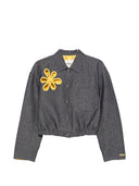 Fendi bestickte Jeansjacke