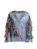 Etro bedruckte Seidenbluse