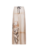 Bedruckte Seidenhose von Pierre Louis Mascia