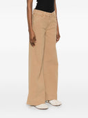 Mutter-Jeans aus Denim mit weitem Bein