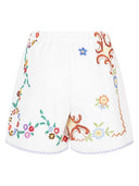 Relax Re Lux bestickte Baumwollshorts