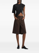 Courreges Cotton Asymmetric T Shirt