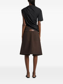 Courreges Cotton Asymmetric T Shirt