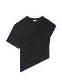 Courreges Cotton Asymmetric T Shirt