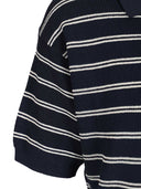Gestreiftes Poloshirt aus Dunst-Baumwollmischung