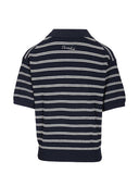 Gestreiftes Poloshirt aus Dunst-Baumwollmischung