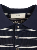 Gestreiftes Poloshirt aus Dunst-Baumwollmischung
