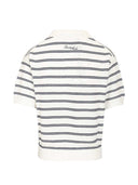 Gestreiftes Poloshirt aus Dunst-Baumwollmischung