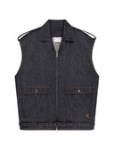 Ärmellose Bomberjacke aus Denim von Courreges