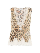 Ermanno Firenze Tanktop mit Spitzendetail