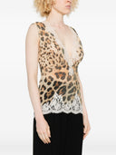Ermanno Firenze Tanktop mit Spitzendetail