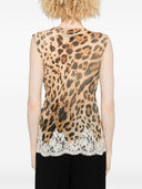 Ermanno Firenze Tanktop mit Spitzendetail