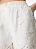 Forte Forte Emroidered Cotton Shorts