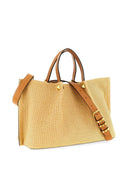 Valentino Garavani V Logo Signature Medium Rafia Tote