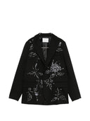Einreihiger Hippie-Blazer aus Realisti-Baumwolle