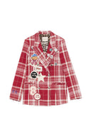 Front Street Checked Double Breasted Jacket