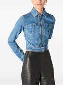 Marine Serre Denim-Baumwolljacke
