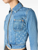 Marine Serre Denim-Baumwolljacke