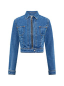 Marine Serre Denim-Baumwolljacke