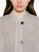 Emporio Armani Leinenjacke mit Knöpfen