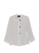 Emporio Armani Leinenjacke mit Knöpfen