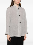 Emporio Armani Leinenjacke mit Knöpfen
