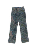 Ausgestellte Jeans mit Blumenmuster von Etro