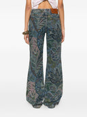 Ausgestellte Jeans mit Blumenmuster von Etro