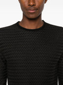 Pull à col rond en pré-laine Emporio Armani Capsule