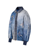 Bedruckte Seiden-Bomberjacke von Pierre Louis Mascia
