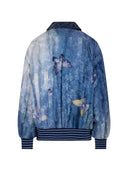 Bedruckte Seiden-Bomberjacke von Pierre Louis Mascia