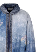 Bedruckte Seiden-Bomberjacke von Pierre Louis Mascia