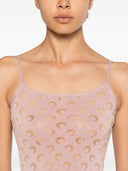 Marine Serre Moon Devore Langes Kleid