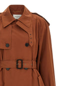Saint Laurent Trenchcoat aus Baumwolle und Seide