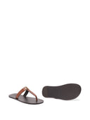 Saint Laurent Cassandra Leder-Zapfensandalen