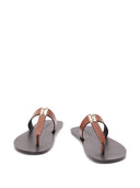 Saint Laurent Cassandra Leder-Zapfensandalen