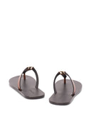 Saint Laurent Cassandra Leder-Zapfensandalen