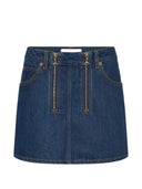 Marine Serre Denim-Minirock