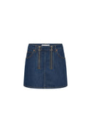 Marine Serre Denim-Minirock