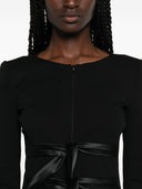 Emporio Armani Kragenlose Jacke mit Schleifendetail