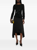 Emporio Armani Kragenlose Jacke mit Schleifendetail