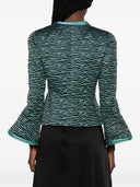 Strukturierte Jacke mit Rüschenärmeln von Emporio Armani
