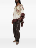 Blusa in Seta Stampata Brunello Cucinelli
