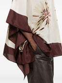 Blusa in Seta Stampata Brunello Cucinelli