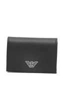 Porta carte di credito in pelle Emporio Armani